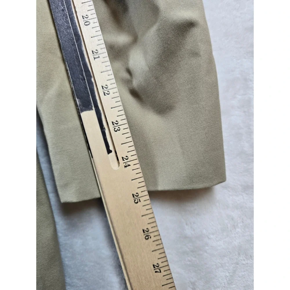Brooks Brothers Cotton Blend Suit Mens 44L 2 Piece 38x29 Pleated Tan Classic